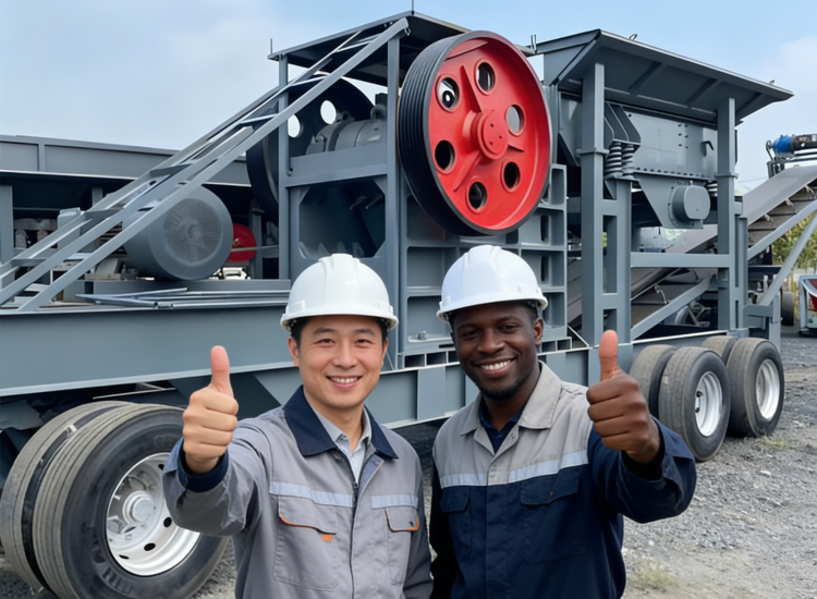 Four steps showcase the upgrading journey of an African boss in purchasing mobile crushing equipment in China
