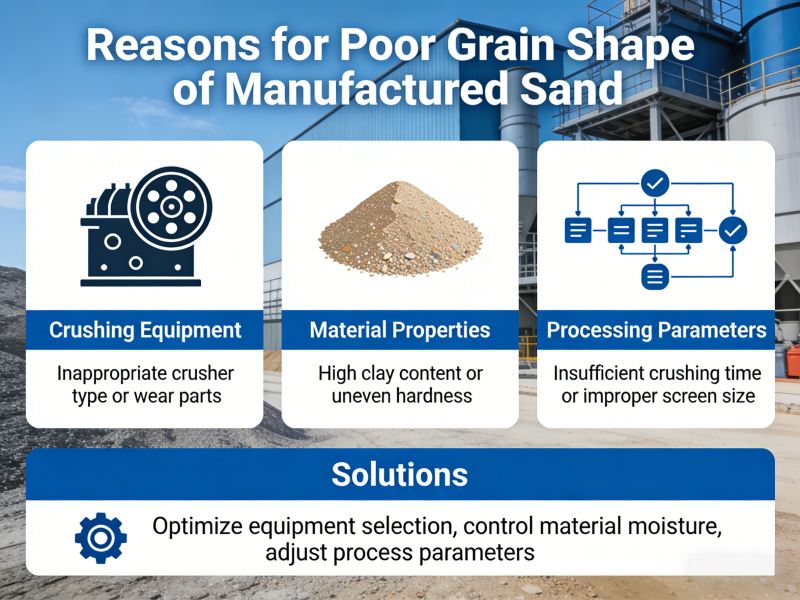 Why Is My Manufactured Sand Grain Shape Poor?