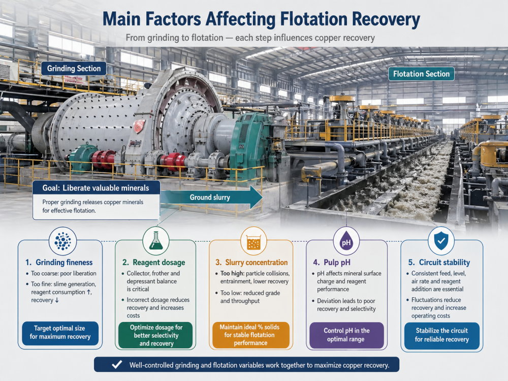 copper ore processing plant