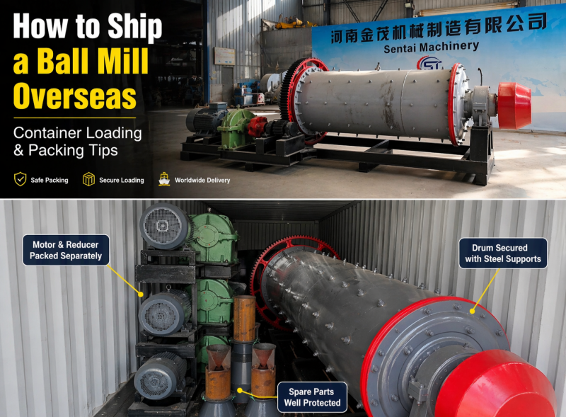 How to Ship a Ball Mill Overseas: Container Loading and Packing Tips