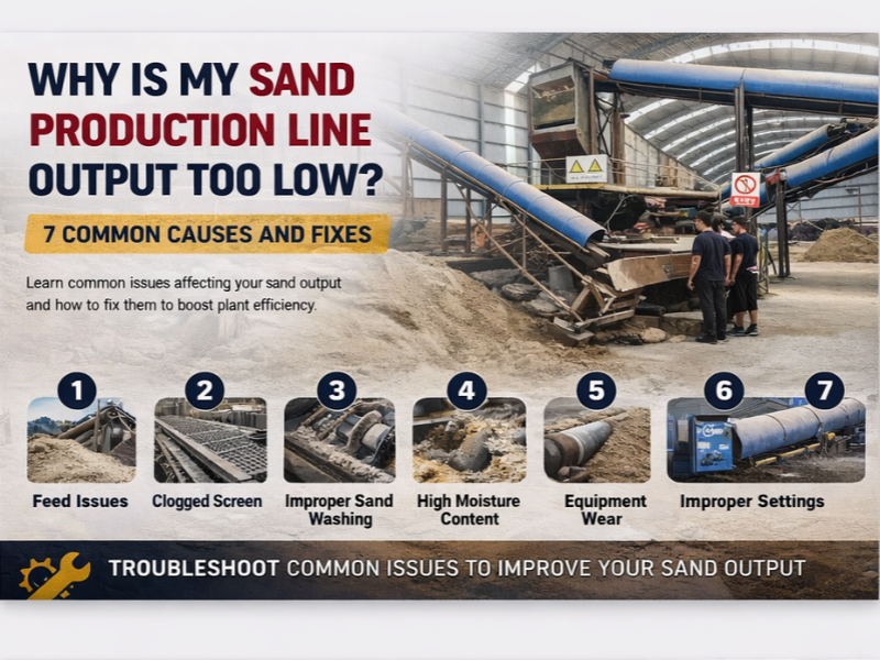Why Is My Sand Production Line Output Too Low? 7 Common Causes and Fixes