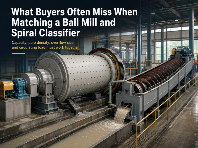 What Buyers Often Miss When Matching a Ball Mill and Spiral Classifier