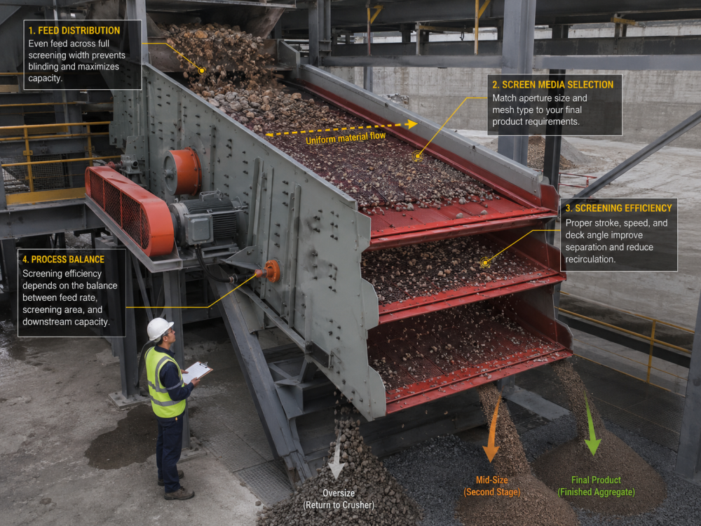 vibrating screen selection