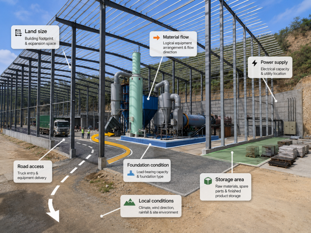 ore processing plant layout
