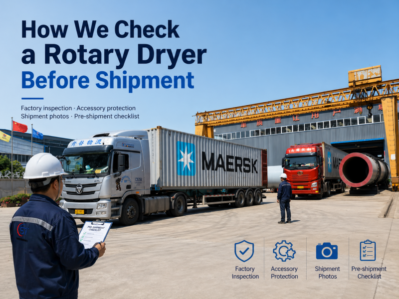 How We Check a Rotary Dryer Before Shipment