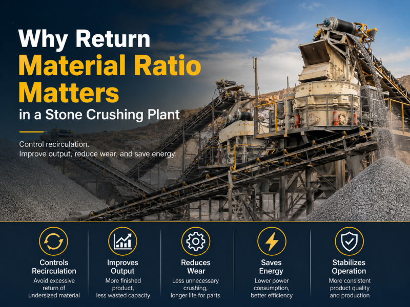 Why Return Material Ratio Matters in a Stone Crushing Plant