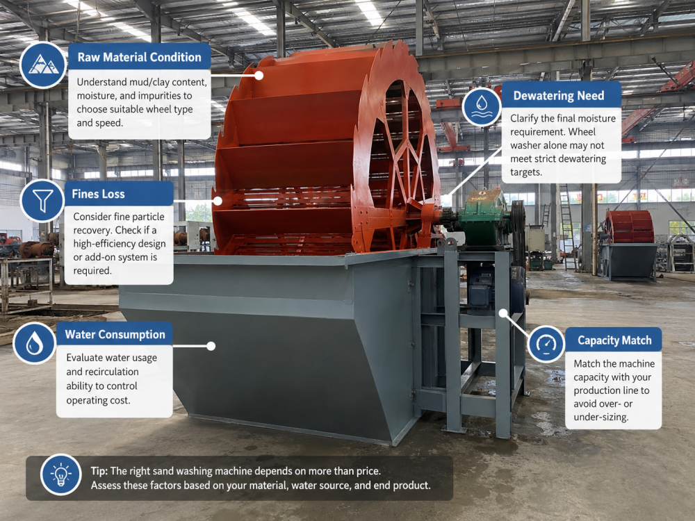 choosing a sand washing machine