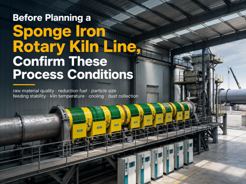 Before Planning a Sponge Iron Rotary Kiln Line, Confirm These Process Conditions
