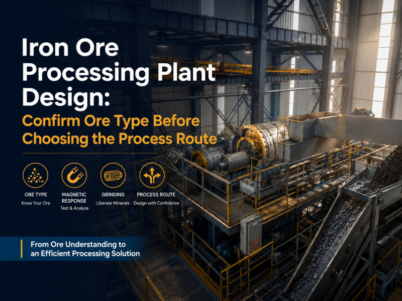 Iron Ore Processing Plant Design: Confirm Ore Type Before Choosing the Process Route