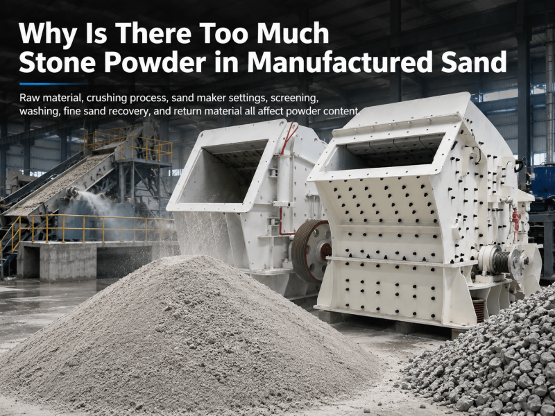 Why Is There Too Much Stone Powder in Manufactured Sand