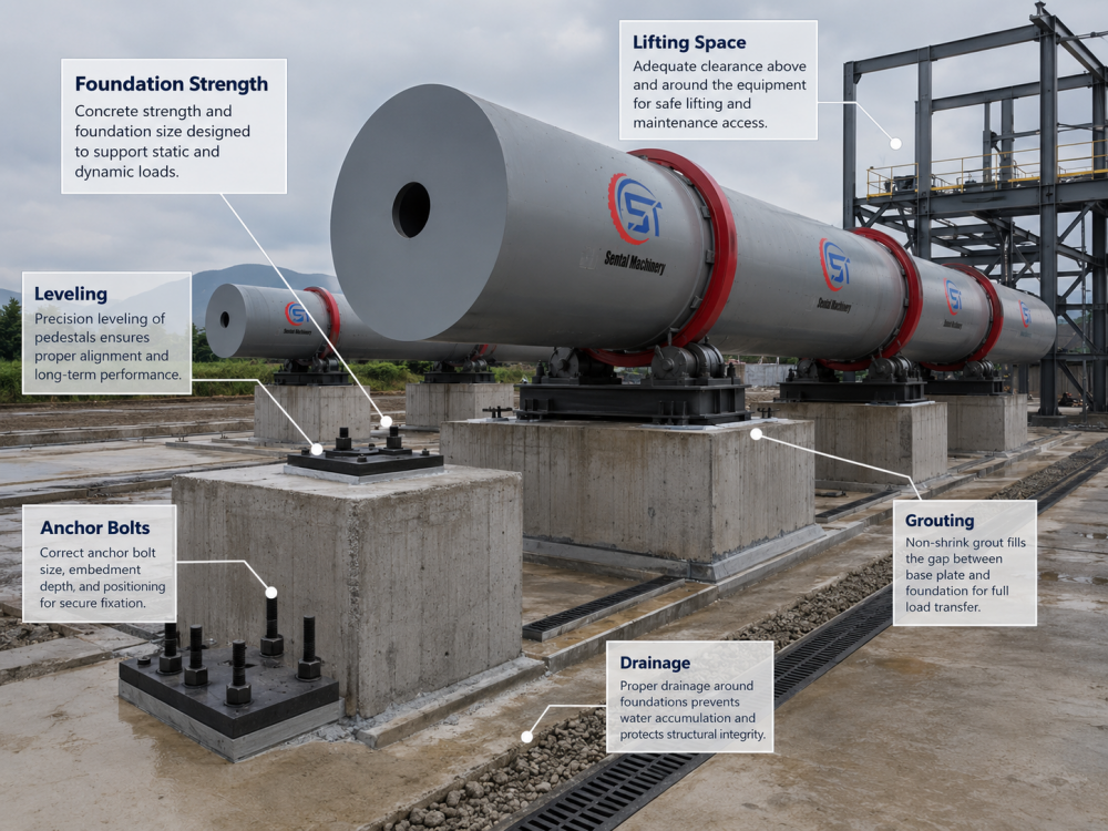 rotary kiln installation