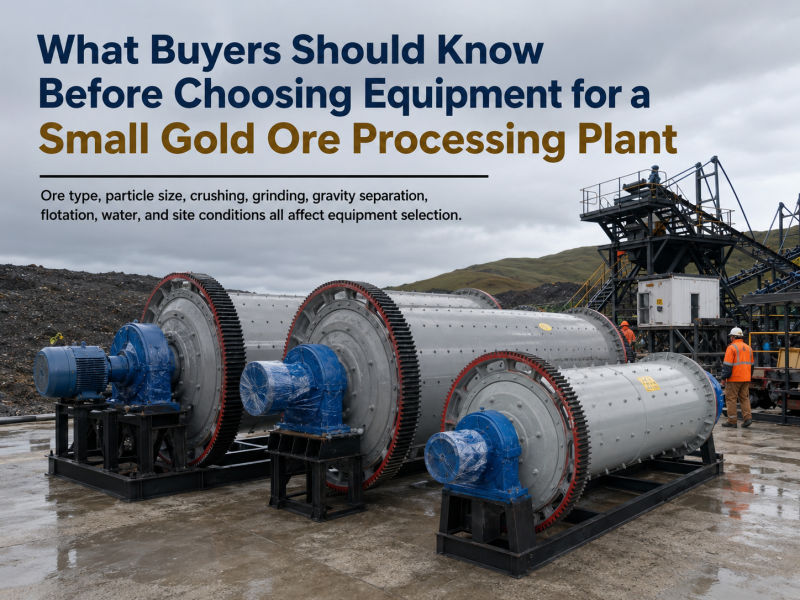 What Buyers Should Know Before Choosing Equipment for a Small Gold Ore Processing Plant