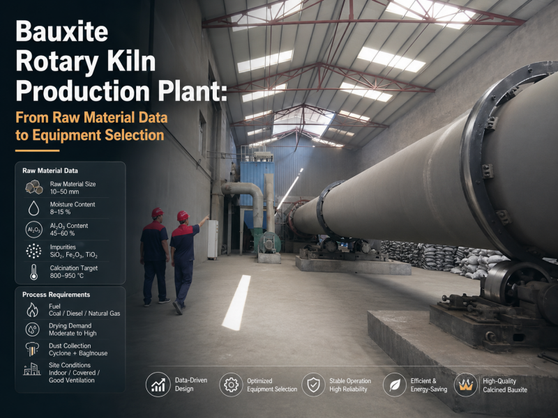 Bauxite Rotary Kiln Production Plant: From Raw Material Data to Equipment Selection