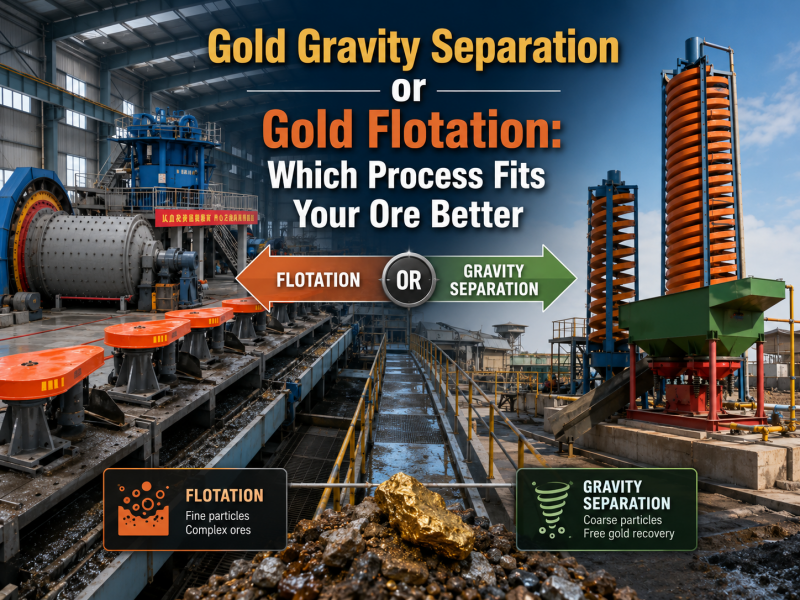 Gold Gravity Separation or Gold Flotation: Which Process Fits Your Ore Better