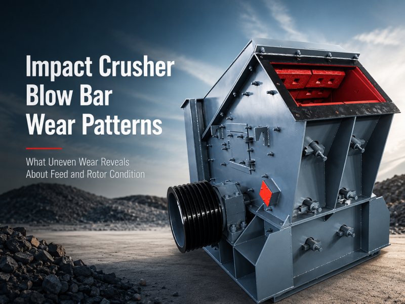 Impact Crusher Blow Bar Wear Patterns: What Uneven Wear Reveals About Feed and Rotor Condition