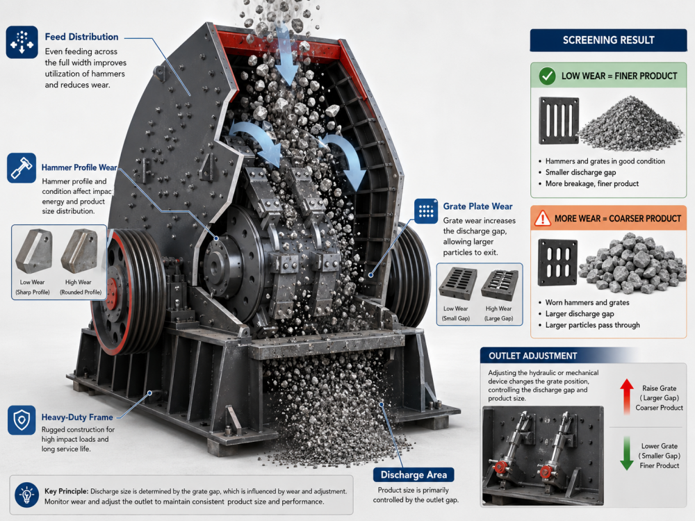 heavy hammer crusher wear