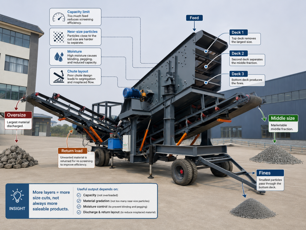 vibrating screen layers