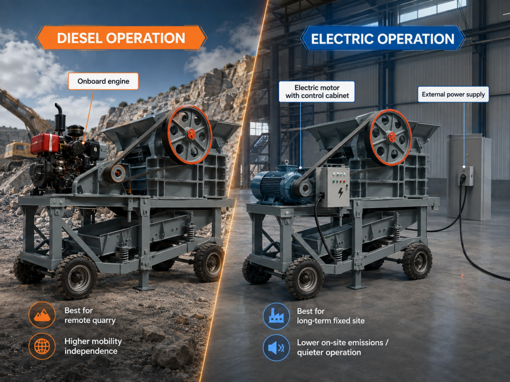 mobile crushing plant power supply mobile crushing plant power supply