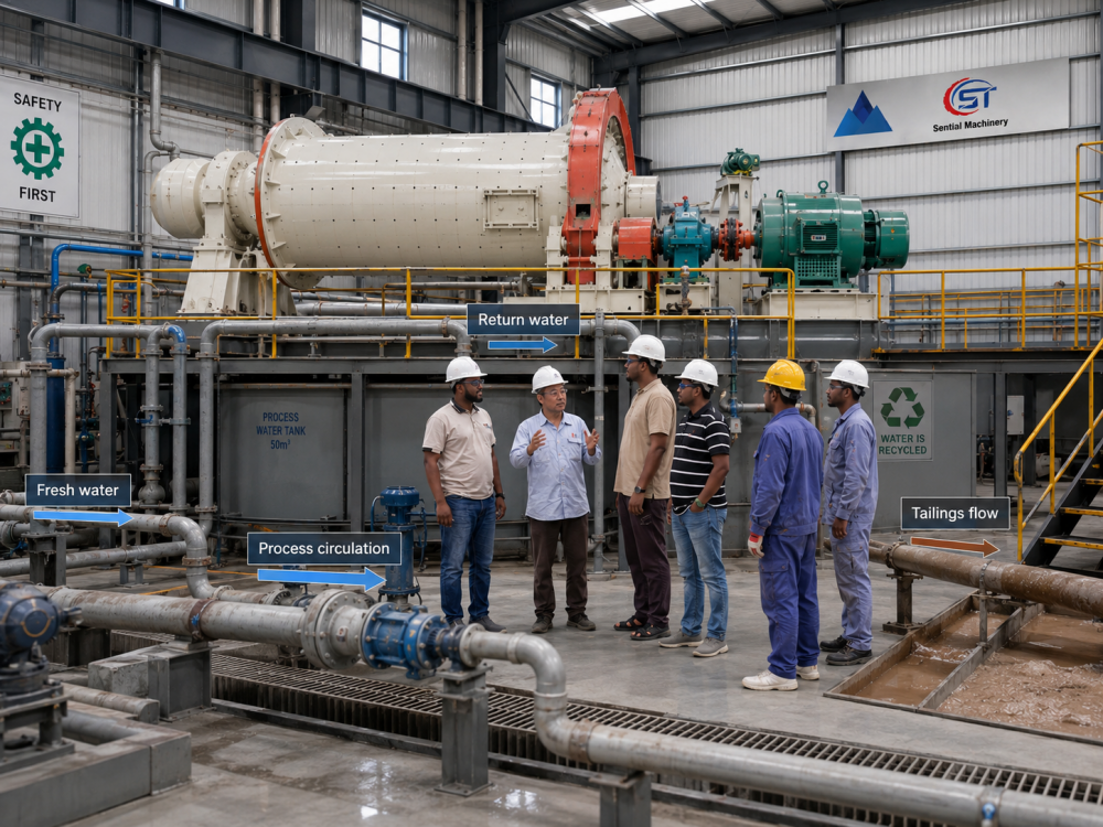 mineral processing water consumption