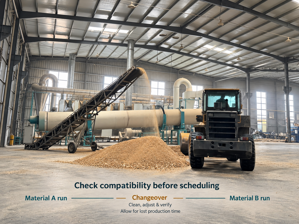 rotary dryer material changeover rotary dryer material changeover