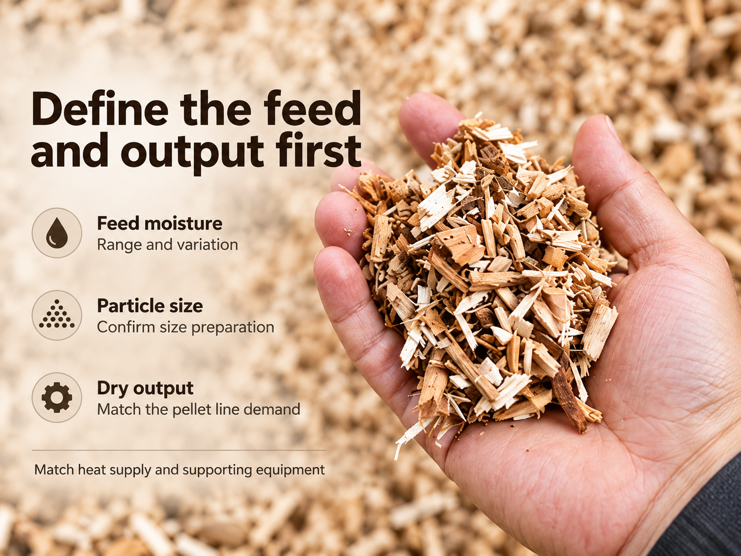 sawdust drying for wood pellets